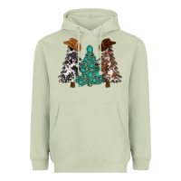 Matcha cowhide with gemstones trees Heavyweight Hoodie - MaliasSmallBusiness