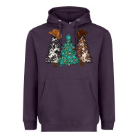 Plum cowhide with gemstones trees Heavyweight Hoodie - MaliasSmallBusiness
