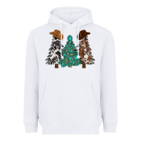 White cowhide with gemstones trees Heavyweight Hoodie - MaliasSmallBusiness