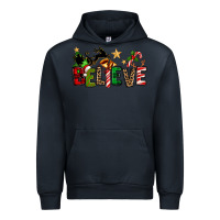 Navy christmas believe Urban Hoodie - texasbilliewilder