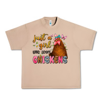 Burro just a girl who loves chickens Urban Heavy Tee - JahusDesignShop