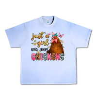 Grape Ice just a girl who loves chickens Urban Heavy Tee - JahusDesignShop
