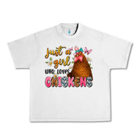 Lunar Rock just a girl who loves chickens Urban Heavy Tee - JahusDesignShop