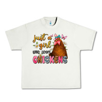 Pistachio just a girl who loves chickens Urban Heavy Tee - JahusDesignShop