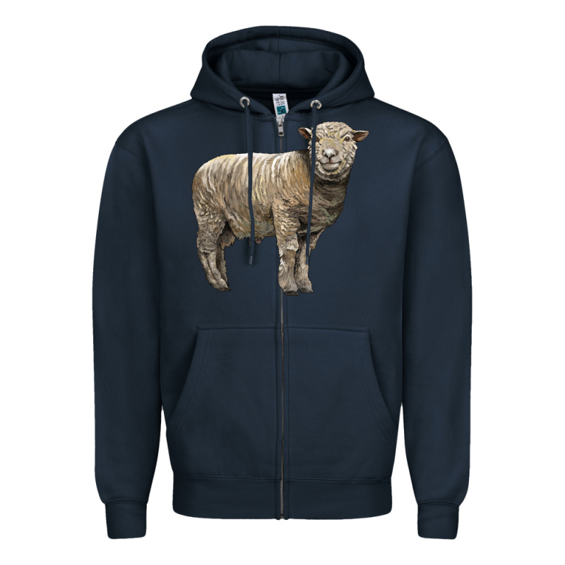 Southdown Sheep Zipper Hoodie by LillyAllenDesigns | Teevron