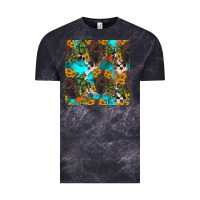 Cloud Black western bison and sunflowers seamless pattern Vintage Tee - HRA Design Shop