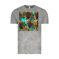 Cloud Rock western bison and sunflowers seamless pattern Vintage Tee - HRA Design Shop
