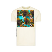 Vintage Arctic western bison and sunflowers seamless pattern Vintage Tee - HRA Design Shop