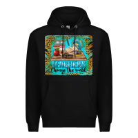 Black teachers change the world mousepad Premium Hoodie - BarkalooDesign
