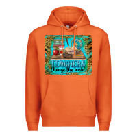 Carrot teachers change the world mousepad Premium Hoodie - BarkalooDesign