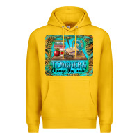 Lemon teachers change the world mousepad Premium Hoodie - BarkalooDesign