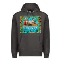 Smoke teachers change the world mousepad Premium Hoodie - BarkalooDesign