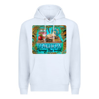 White teachers change the world mousepad Premium Hoodie - BarkalooDesign