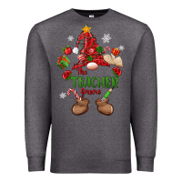 Charcoal Heather the teacher gnome christmas Premium Sweatshirt - MaliasSmallBusiness