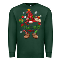 Sports Green the teacher gnome christmas Premium Sweatshirt - MaliasSmallBusiness