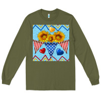 Army Green patriotic celebration Long Sleeve Tee - BundleAndBundleShop