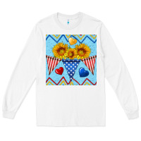 White patriotic celebration Long Sleeve Tee - BundleAndBundleShop