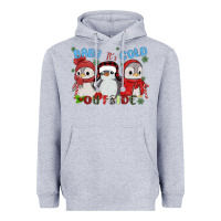 Heather Grey baby ıt's cold outside Heavyweight Hoodie - MaliasSmallBusiness