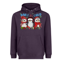 Plum baby ıt's cold outside Heavyweight Hoodie - MaliasSmallBusiness
