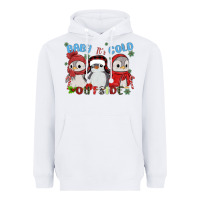 White baby ıt's cold outside Heavyweight Hoodie - MaliasSmallBusiness