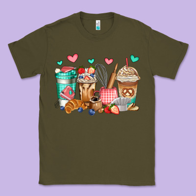 Baking Coffee Cups Classic Tee Designed By Jasminsmagicworld