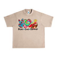 French Oak peace love  summer Urban Heavy Tee - AdoDesignShop