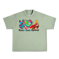 Oil Green peace love  summer Urban Heavy Tee - AdoDesignShop