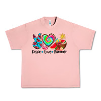 Salmon peace love  summer Urban Heavy Tee - AdoDesignShop