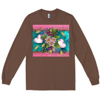 Chestnut v.d flowers and hearts Long Sleeve Tee - AdoDesignShop