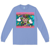 Colony Blue v.d flowers and hearts Long Sleeve Tee - AdoDesignShop