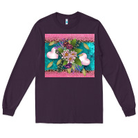 Plum v.d flowers and hearts Long Sleeve Tee - AdoDesignShop