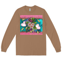 Toasted Coconut v.d flowers and hearts Long Sleeve Tee - AdoDesignShop