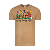 Vintage Camel the beach is my happy place Vintage Tee - CowhideDigitalArt