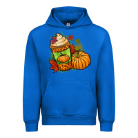Cobalt Fall pumpkin coffee Urban Hoodie - NancyCooperArtShop