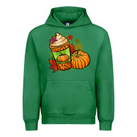 Emerald Fall pumpkin coffee Urban Hoodie - NancyCooperArtShop