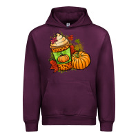 Mauve Wine Fall pumpkin coffee Urban Hoodie - NancyCooperArtShop