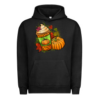 Pigment Black Fall pumpkin coffee Urban Hoodie - NancyCooperArtShop