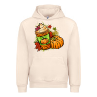 Sandshell Fall pumpkin coffee Urban Hoodie - NancyCooperArtShop