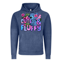 Vintage Denim cute and fluffy stitch Vintage Hoodie - Zillion Design Studio