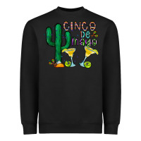 Black cinco de mayo cactus Heavyweight Sweatshirt - CowhideDigitalArt