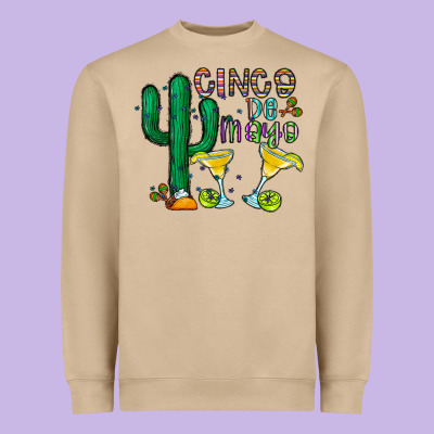 Cinco De Mayo Cactus Heavyweight Sweatshirt Designed By Cowhidedigitalart