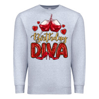 Heather Grey birthday diva Premium Sweatshirt - MaliasSmallBusiness