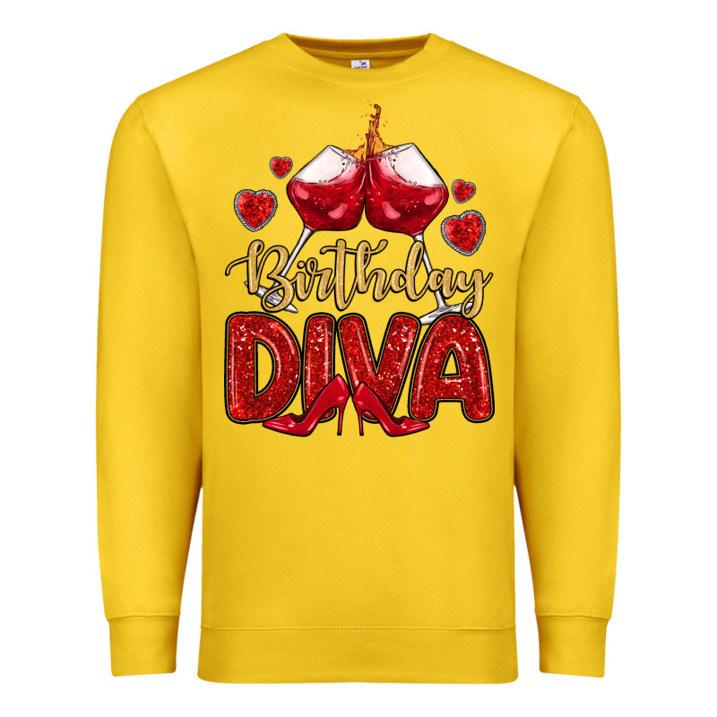 Birthday Diva Premium Sweatshirt by MaliasSmallBusiness | Teevron