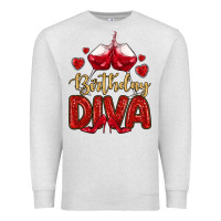 Oatmeal Heather birthday diva Premium Sweatshirt - MaliasSmallBusiness