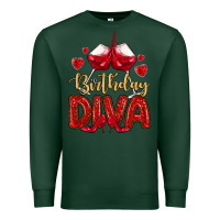 Sports Green birthday diva Premium Sweatshirt - MaliasSmallBusiness
