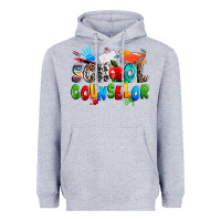 Heather Grey school counselor Heavyweight Hoodie - NancyCooperArtShop