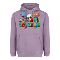Lavender school counselor Heavyweight Hoodie - NancyCooperArtShop