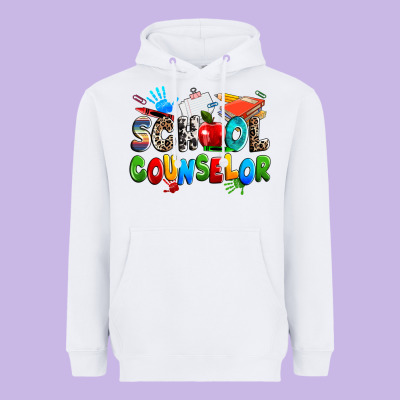 School Counselor Heavyweight Hoodie Designed By Nancycooperartshop