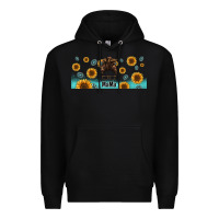 Black western mama messy bun Premium Hoodie - Jasminsmagicworld