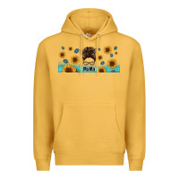 Mustard western mama messy bun Premium Hoodie - Jasminsmagicworld